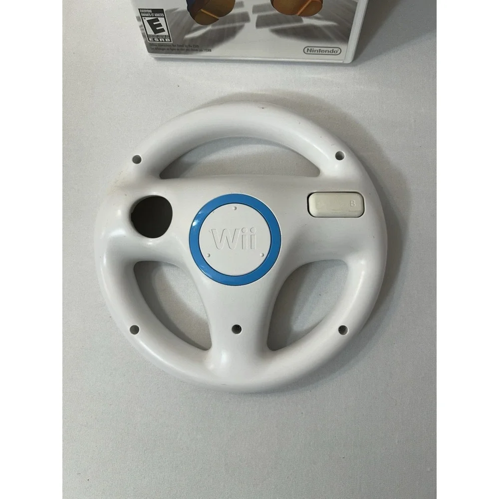 Mario Kart For Nintendo Wii Video Game Complete With Manual & 1 Wheel